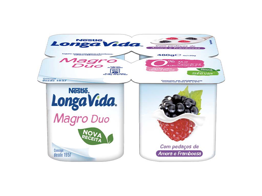 IOG MAGRO DUO AMORA/FRAMBOESA 4X120G