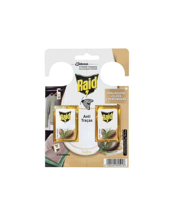 INSECTICIDA RAID ANTI TRAÇA CEDRO 2X3GR