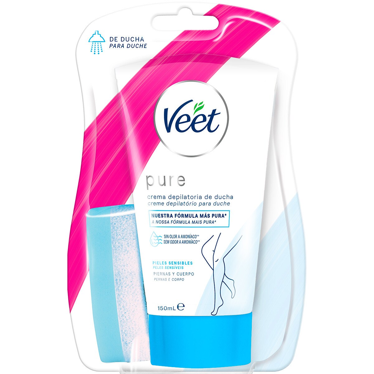 CREME DEPILATORIO P/DUCHE PELES SENSIVEIS VEET 150ML