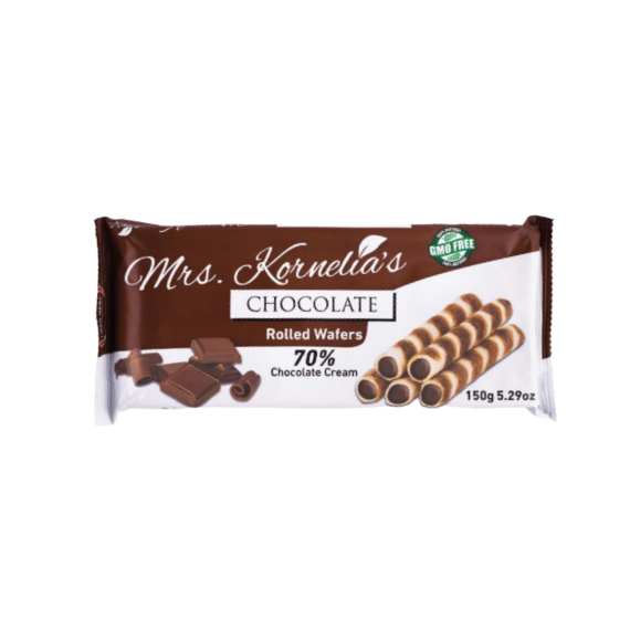 WAFER CHOCOLATE MRS KORNELIA 150G TUBITOS