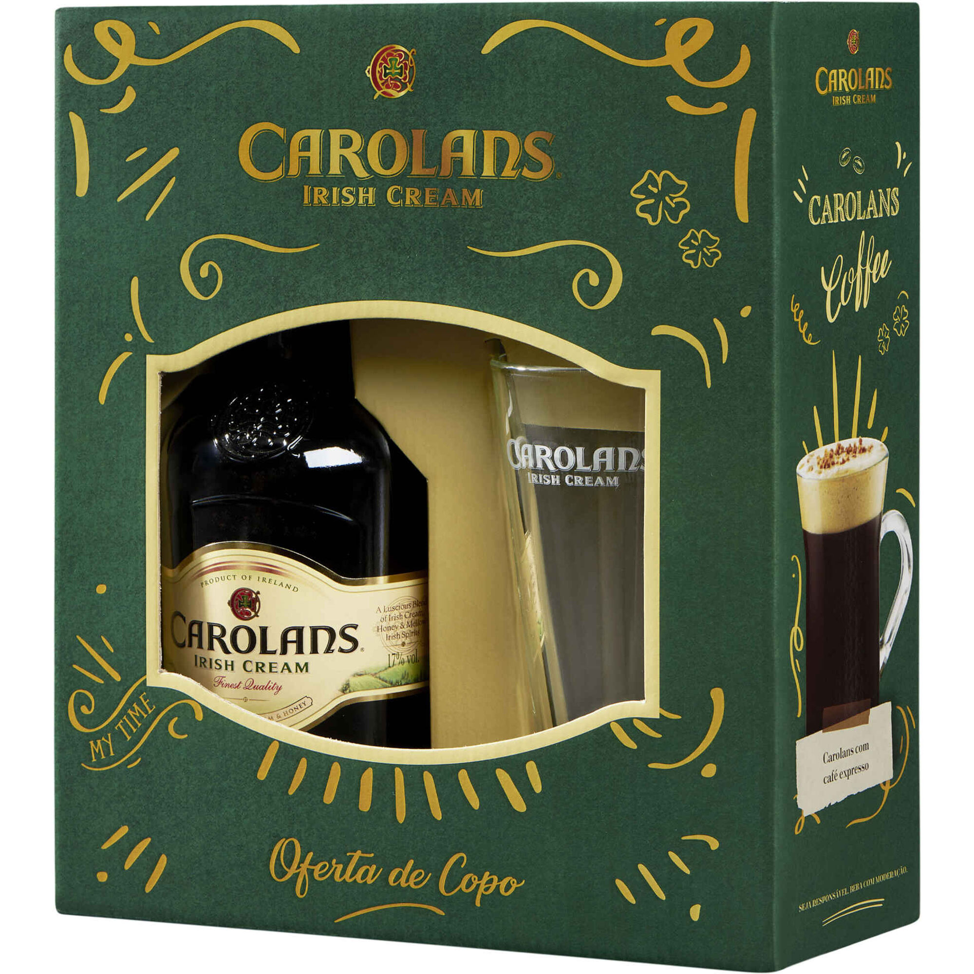 LICOR CAROLANS IRISH CREAM 70CL + COPO