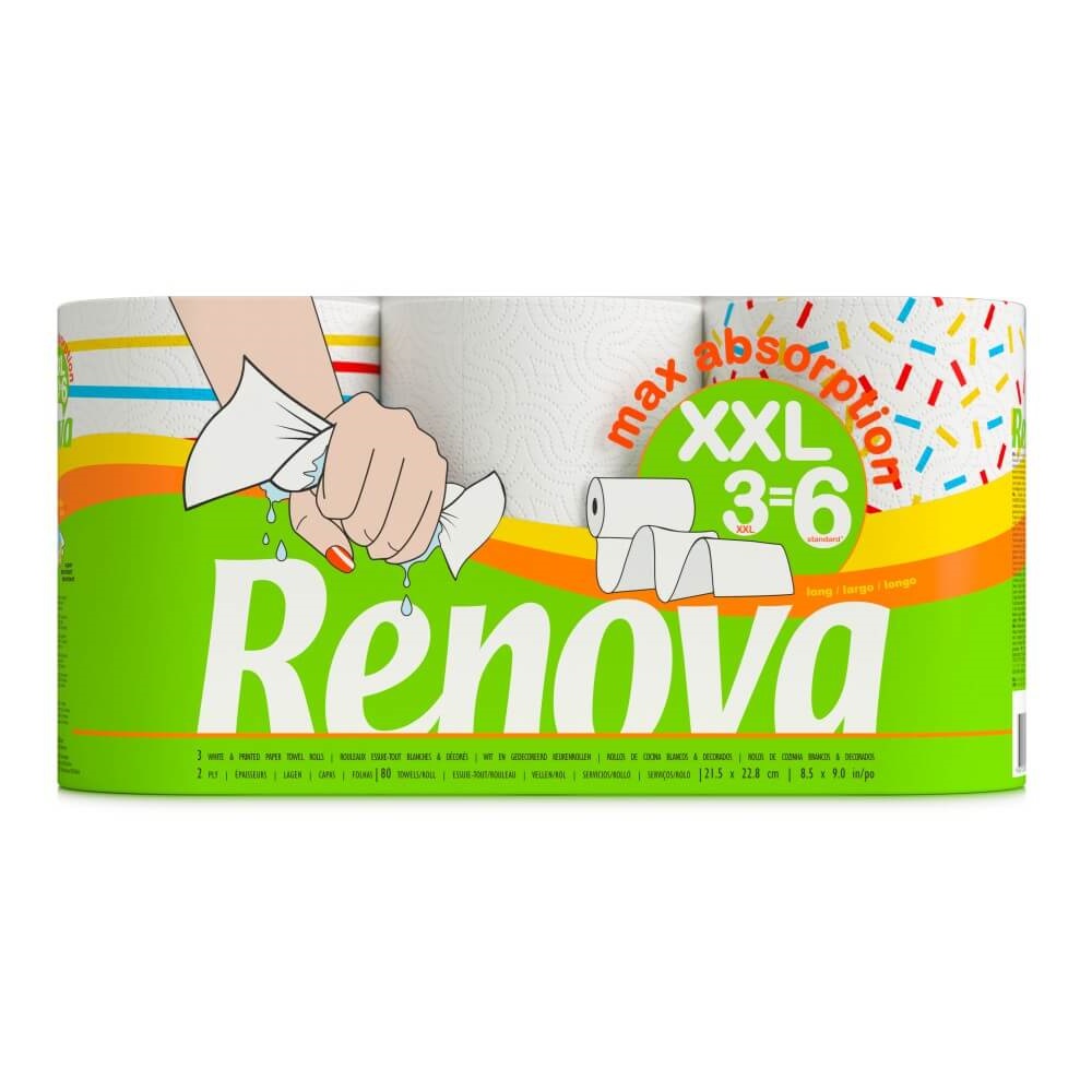 ROLO COZINHA XXL MÁXIMA ABSORÇÃO RENOVA 3=6R