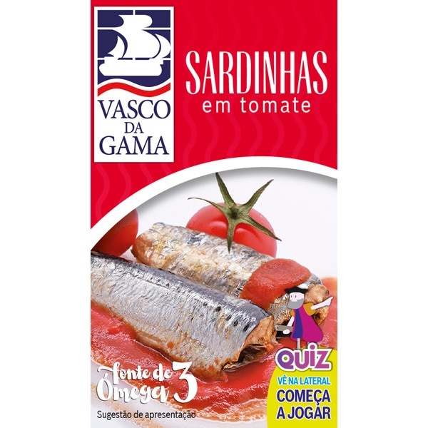 SARDINHA TOMATE VASCO GAMA 120GR