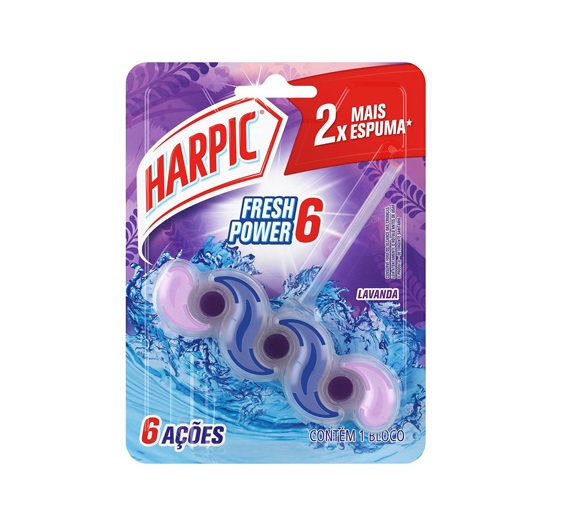 BLOCO SANITARIO HARPIC FPOW LAVANDA 35G