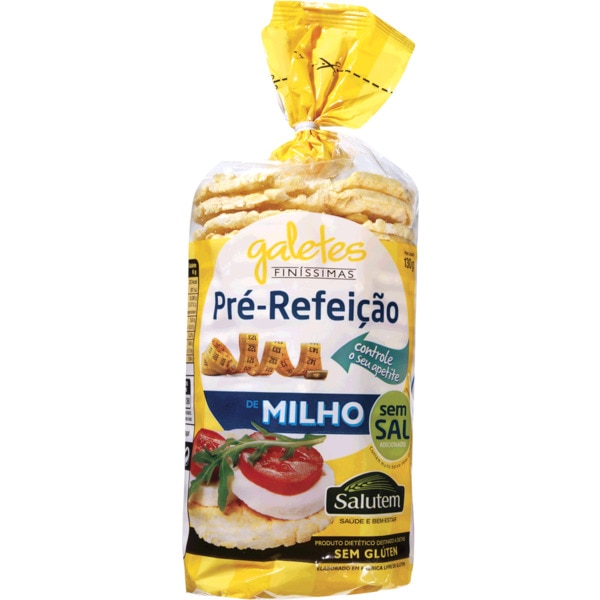 BOL GALETE MILHO S/SAL SALUTEM 130GR