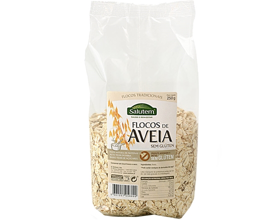 FLOCOS AVEIA S/GLUTEM SALUTEM 250G