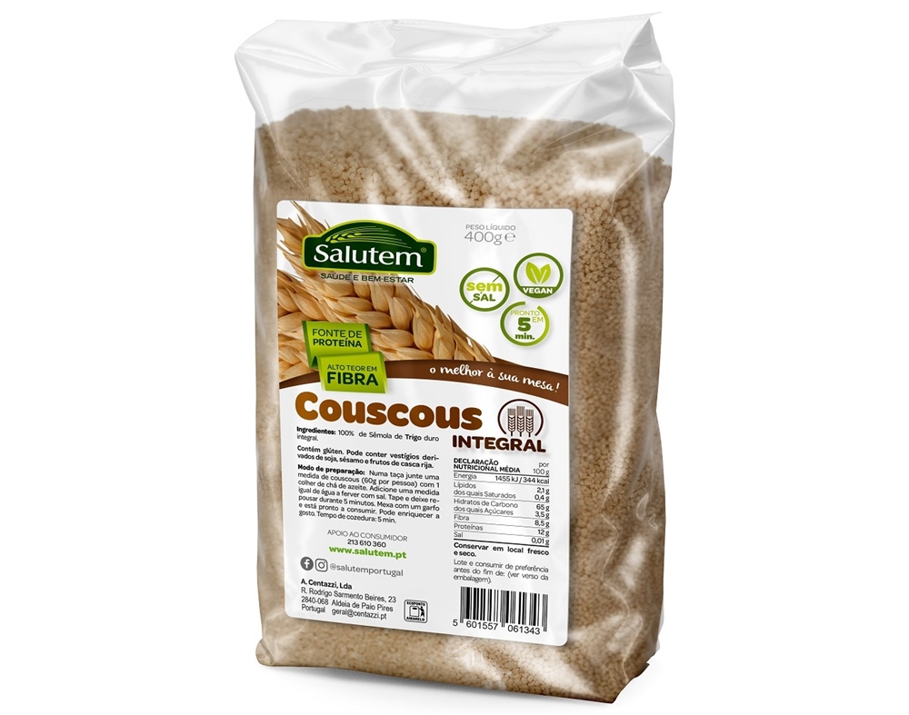 COUSCOUS INTEGRAIS SALUTEM 400G