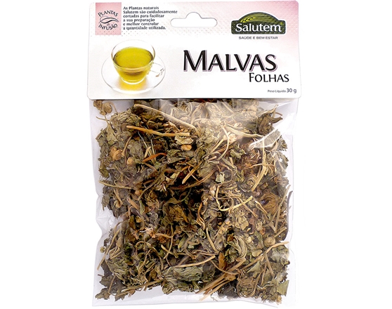 CHÁ SAQ SALUTEM MALVAS FOLHAS 30GR