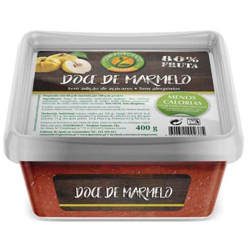 DOCE MARMELO S/AÇUCAR CEM PORCENTO