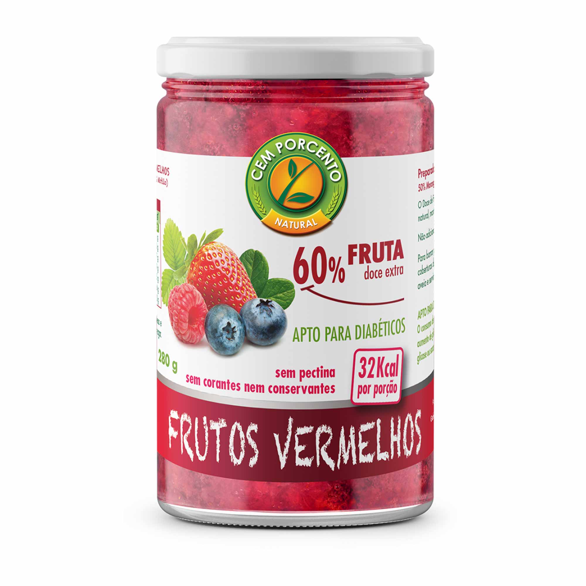 COMPOTA FRUTOS VERMELHOS -60% FRUTA