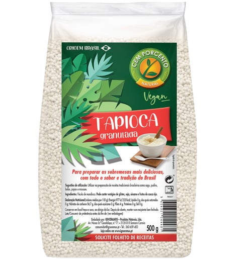 TAPIOCA GRANULADA CEM PORCENTO 500GR