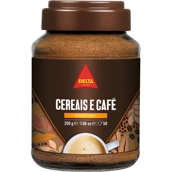 MISTURA SOLUVEL DELTA CEREAIS+CAFÉ 200GR FRASCO
