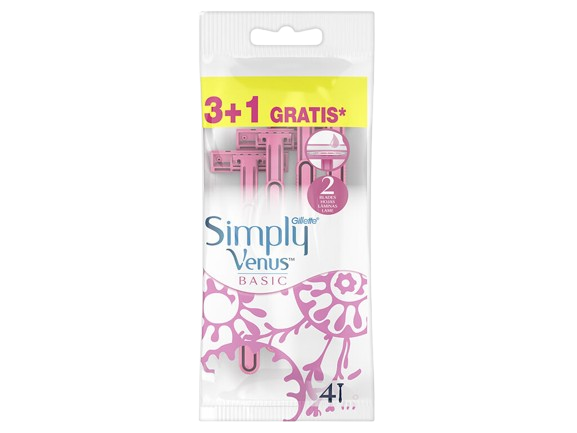 LÂMINAS DEPILATÓRIAS GILLETTE VENUS SIMPLY 3+1UN