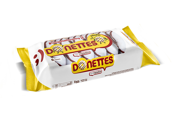 DONETTES MINI RAYADOS 4X84GR