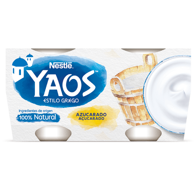 IOG GREGO YAOS NATURAL AÇUCARADO 4X120GR