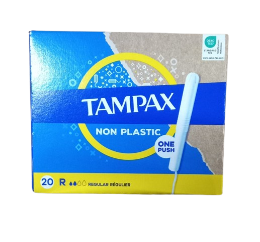 TAMPÃO REGULAR COM APLICADOR TAMPAX 20UN
