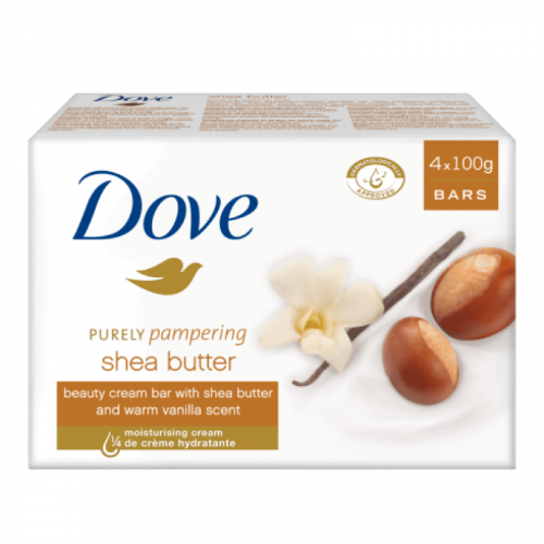 SABONETE DOVE SHEA BUTTER 4X100G