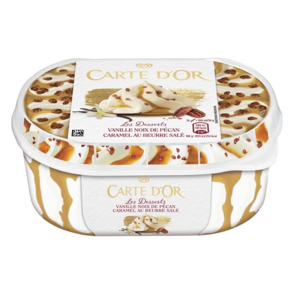 GELADO CARTE D'OR ART VANILLA PECAN 900ML