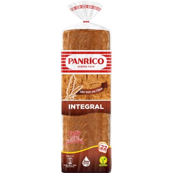 PÃO FORMA INTEGRAL PANRICO 520G