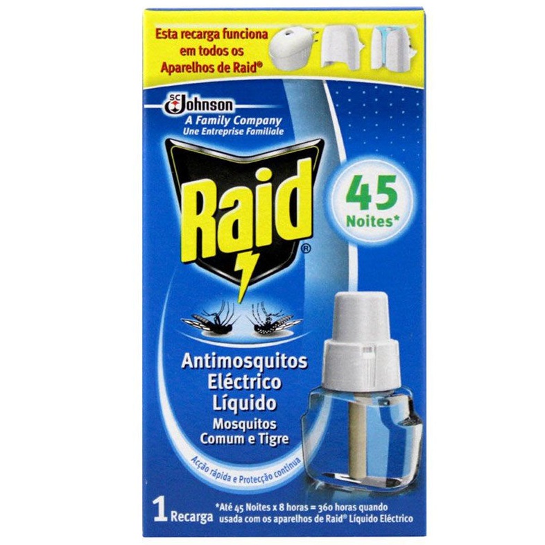 INSECT RAID ANTIMOSQUITO REC 45NOITES