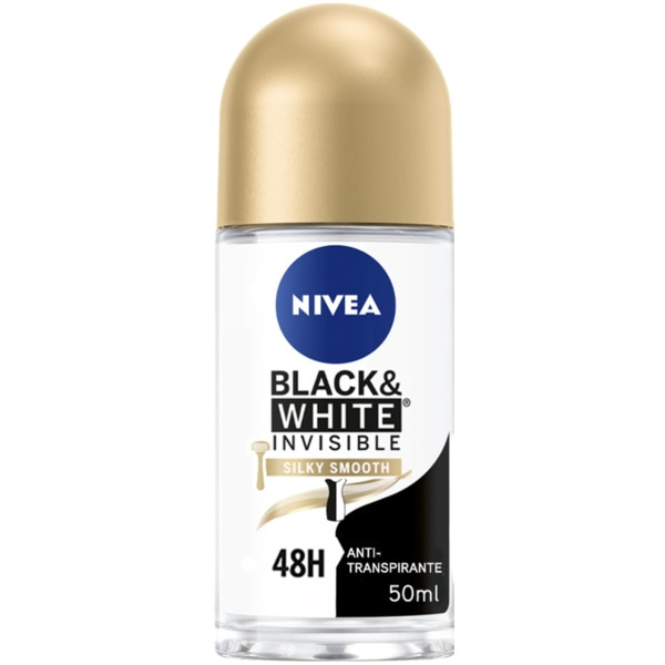 DESODORIZANTE NIVEA B&W SILK SMOOTH 50ML ROLL ON