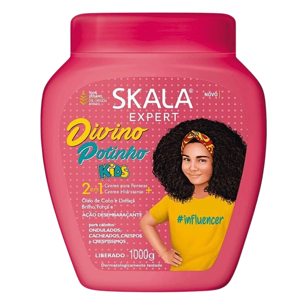 MÁSCARA CABELO 2 EM 1 DIVINO POTINHO KIDS SKALA 1L