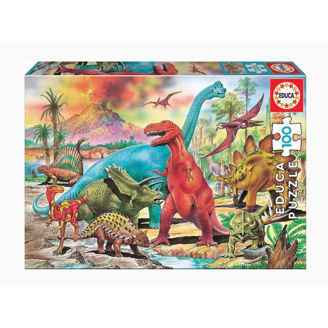 PUZZLE 100PCS DINOSSAUROS 13179