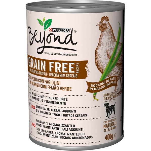 ALIMENTO HUMIDO CÃO FRANGO GRAIN FREE PURINA 400G