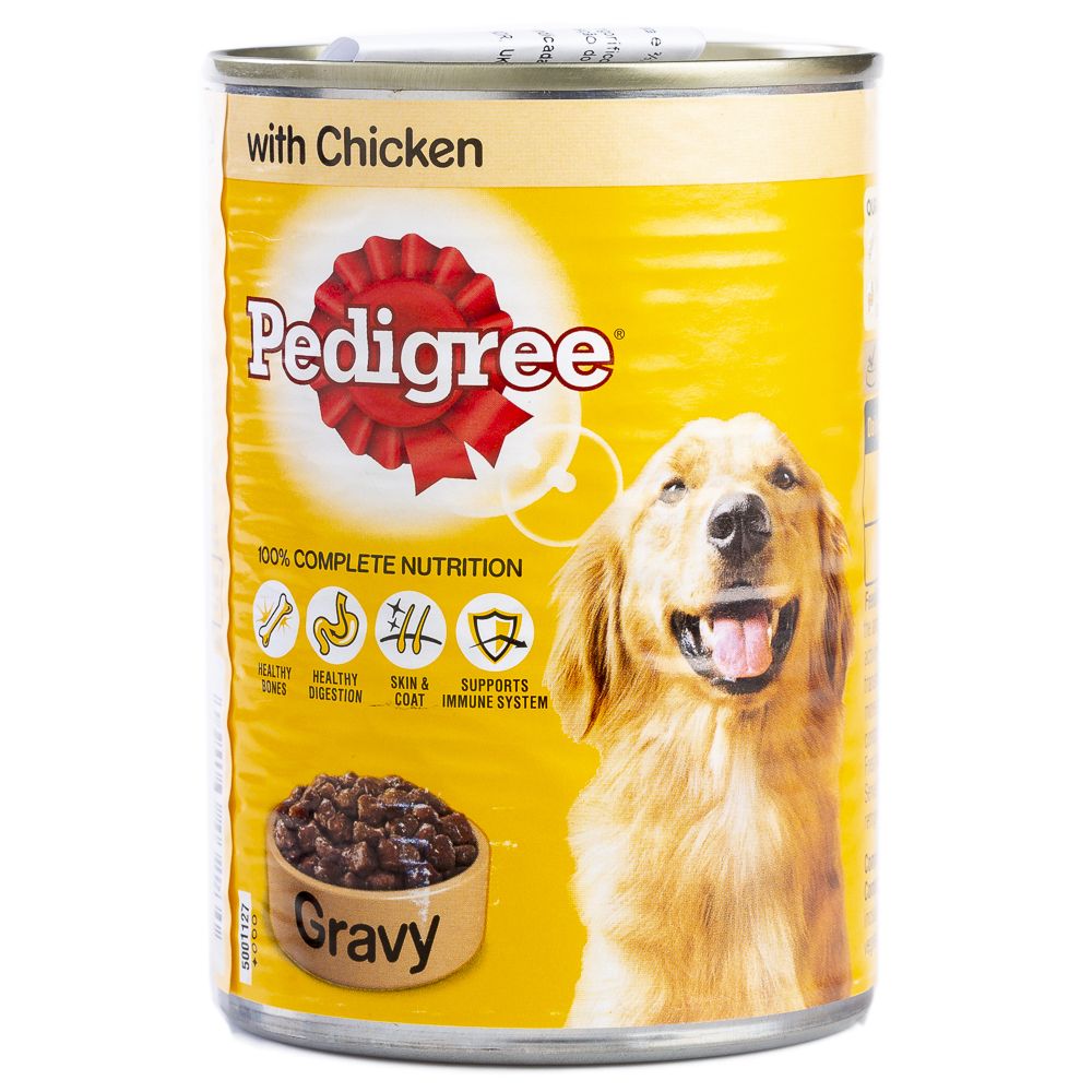 ALIMENTO HUMIDO CÃO PEDIGREE MOLHO FRANGO 400G LATA