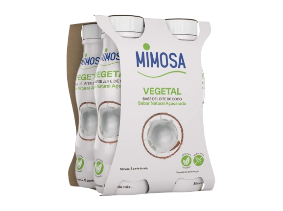 IOGURTE VEGETAL NATURAL AÇUCARADO MIMOSA 4X151ML