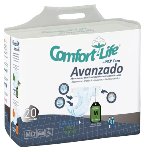 FRALDA INCONTINENCIA M 7 GOTAS COMFORT LIFE 20UN
