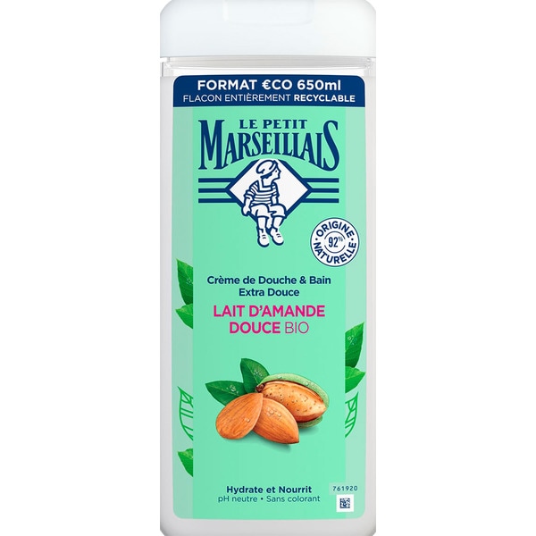 GEL BANHO AMÊNDOAS DOCES LE PETIT MARSEILLAIS 650ML