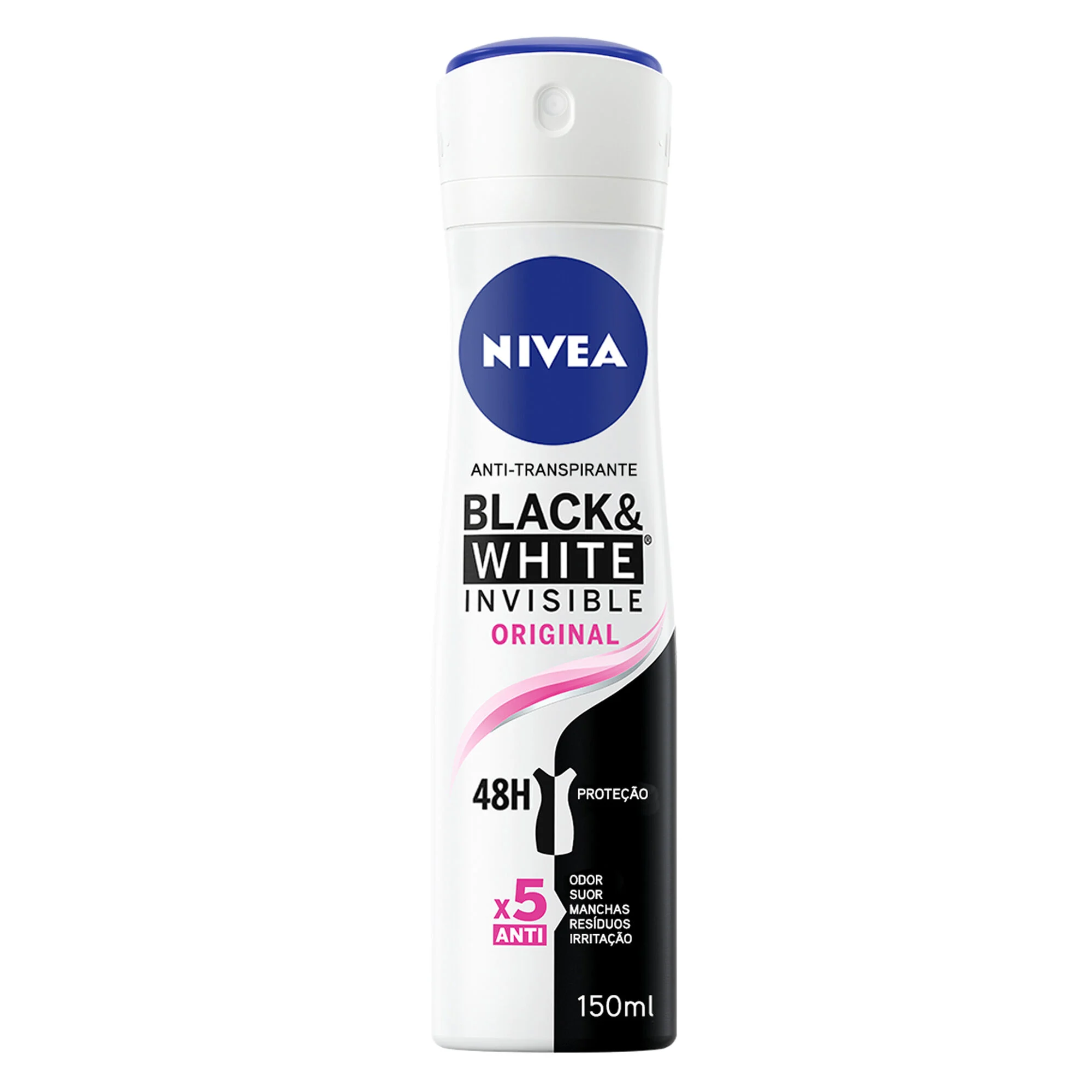 DESODORIZANTE SPRAY INVISIBLE BLACK&WHITE ORIGINAL NIVEA 150ML