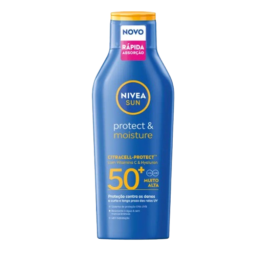 PROTETOR SOLAR LOÇÃO PROTECT & MOISTURE NIVEA FP50+ 400ML