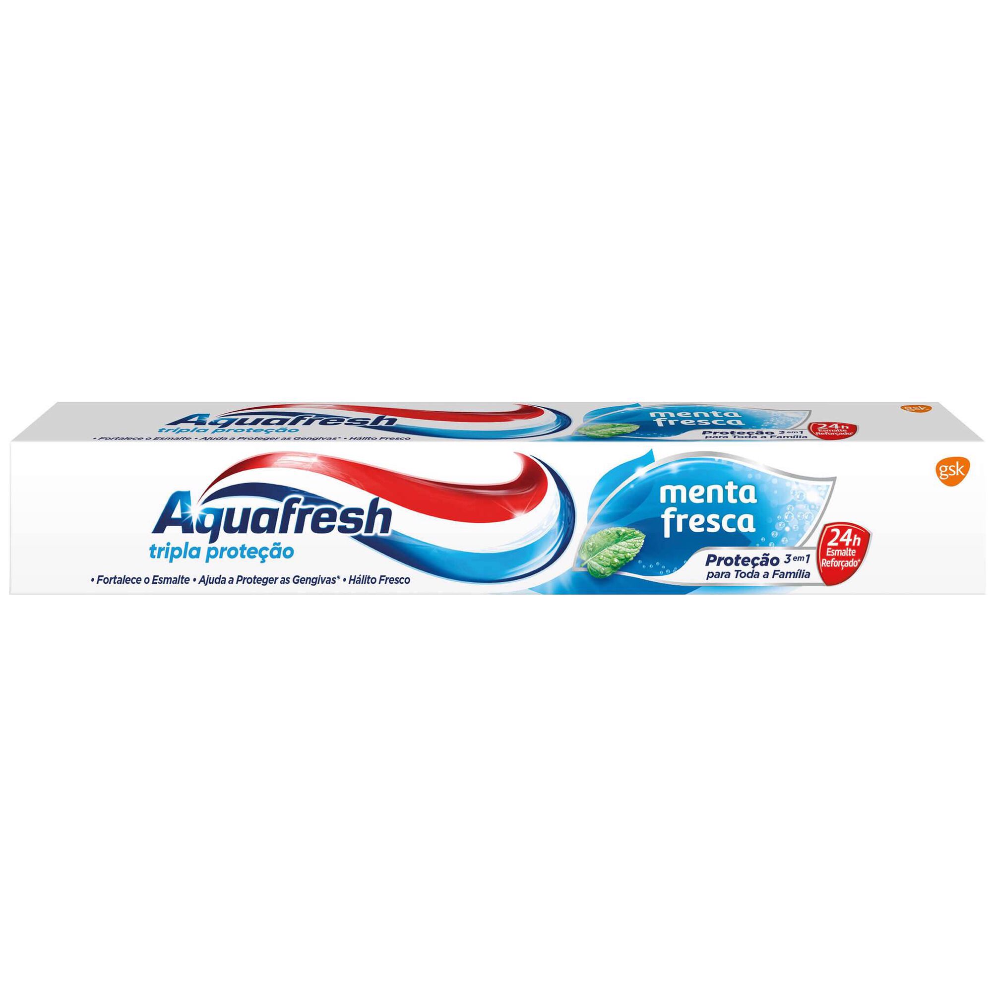 PASTA DENTES TRIPLE PROTECTION MENTA FRESCA AQUAFRESH 125ML
