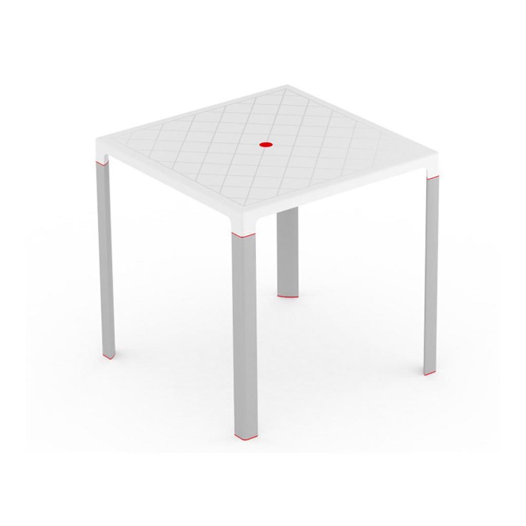 MESA QUADRADA FORTALEZA BRANCA 80CM
