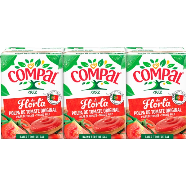 POLPA TOMATE COMPAL 3X210ML