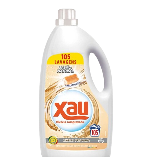 DETERGENTE LÍQUIDO P/ MÁQUINA ROUPA SABÃO NATURAL XAU 105D