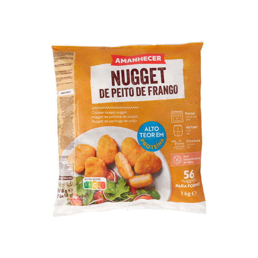 NUGGETS PEITO DE FRANGO AMANHECER 1KG