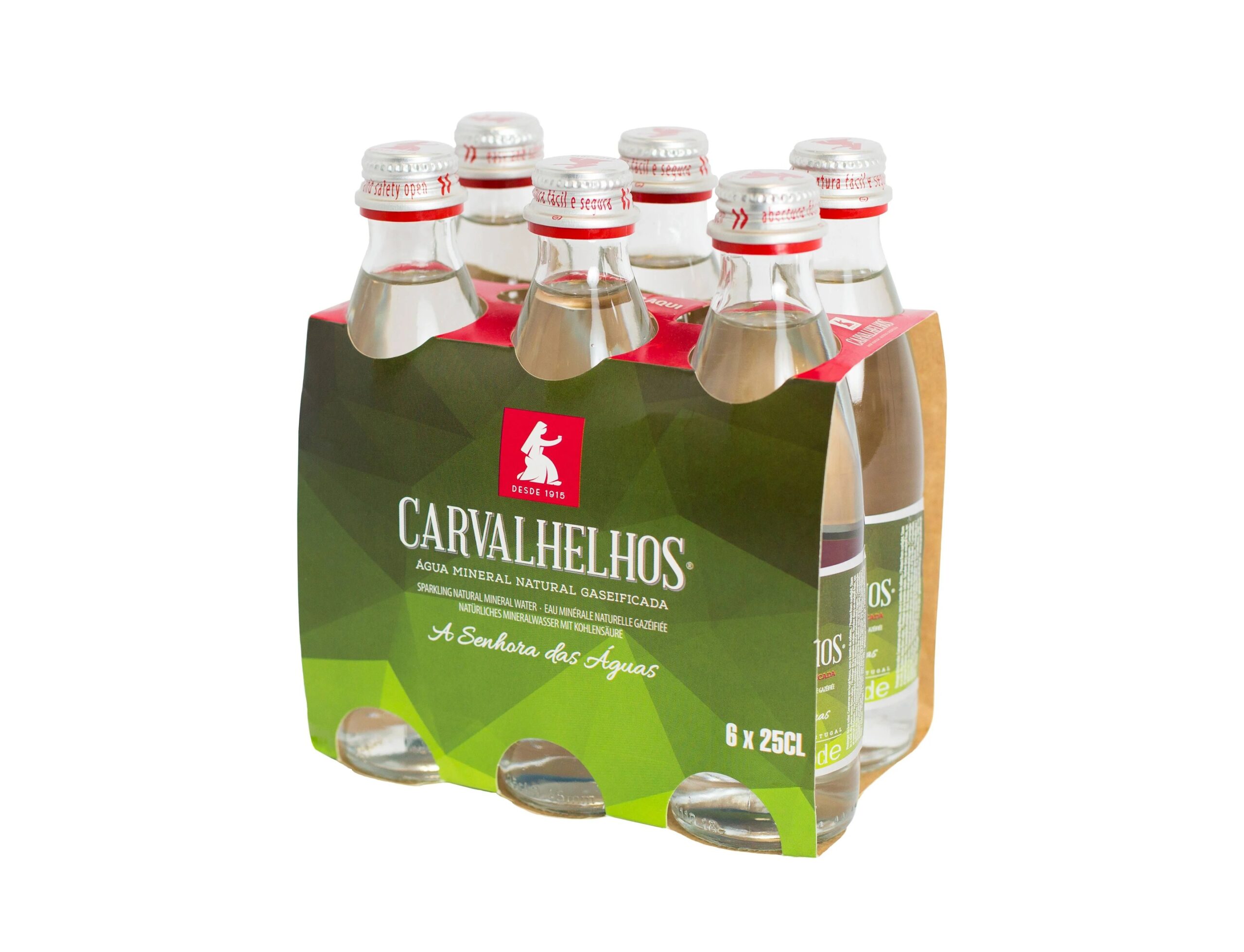 ÁGUA CARVALHELHOS C/GÁS 6X25CL