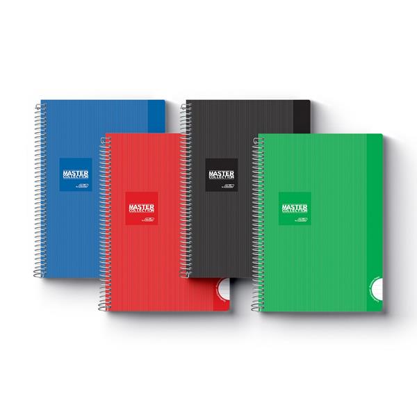 CADERNO ESPIRAL A4 MASTER COLLECTION 60F 90GR SORTIDO PAUTADO