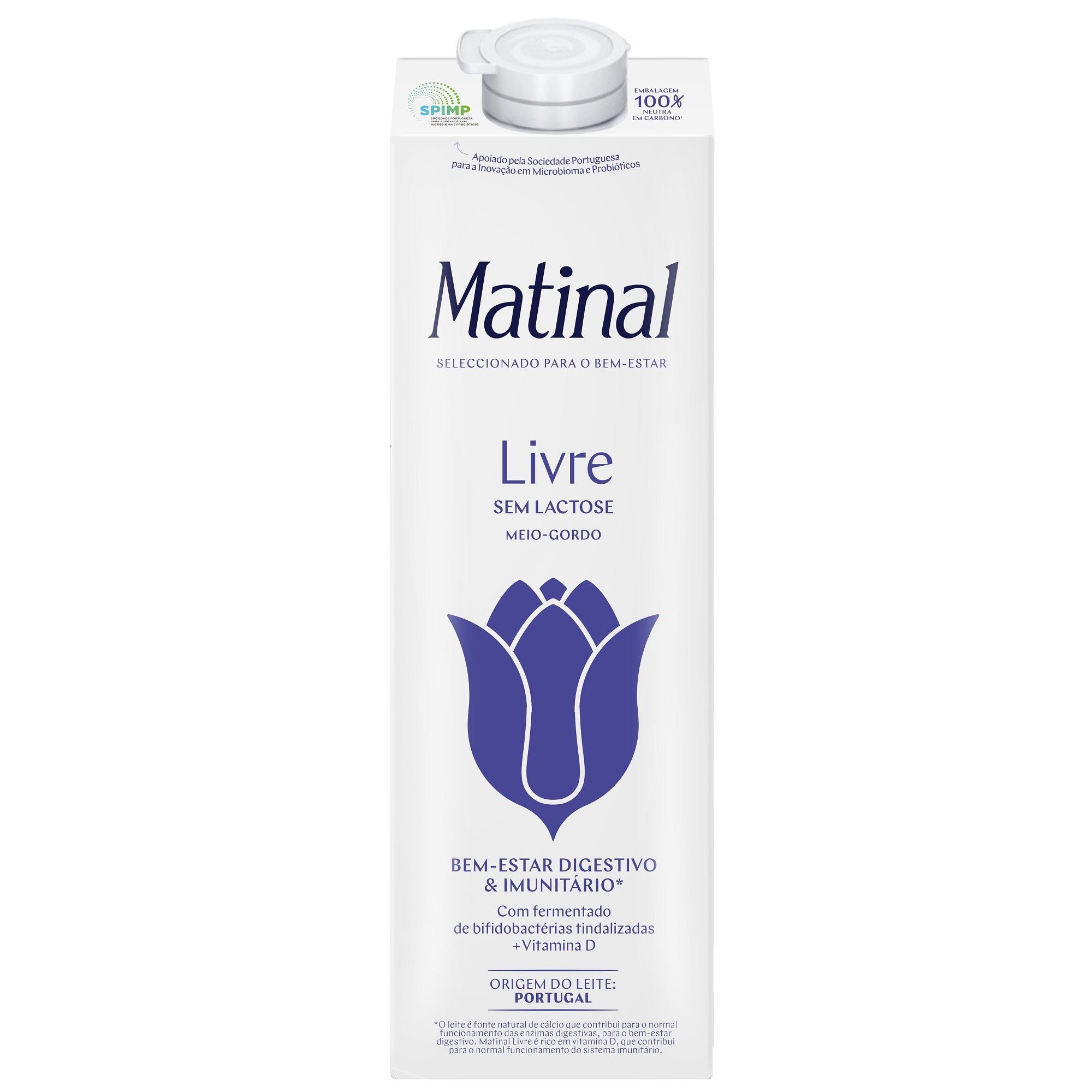 LEITE MEIO GORDO S/ LACTOSE LIVRE MATINAL 1L