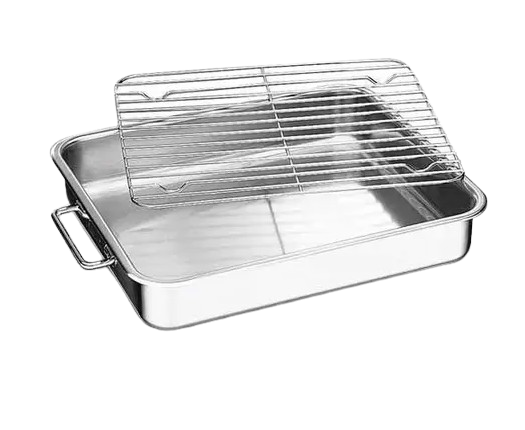 ASSADEIRA INOX 35CM C/ GRELHA 35578