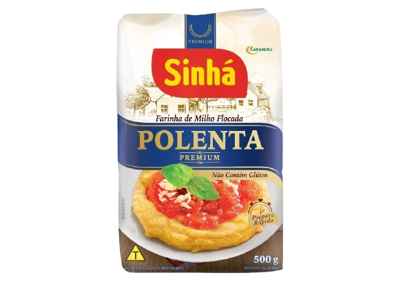 FARINHA MILHO POLENTA PREMIUM SINHÁ 500GR