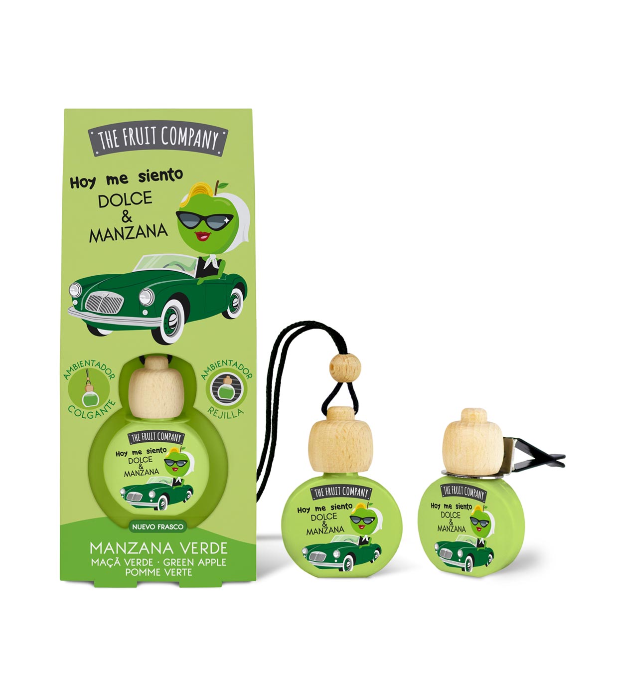 AMBIENTADOR P/CARRO MAÇÃ VERDE THE FRUIT COMPANY 5ML