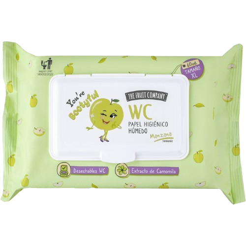 TOALHITAS WC MA VERDE THE FRUIT COMPANY 60UN Supermercado Lavrador TOALHITAS WC MA VERDE THE FRUIT COMPANY 60UN Supermercado Lavrador