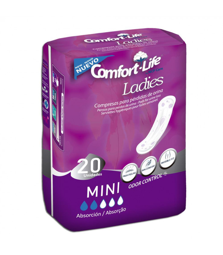 PENSOS INCONTINÊNCIA COMFORT LIFE LADIES MINI 20U