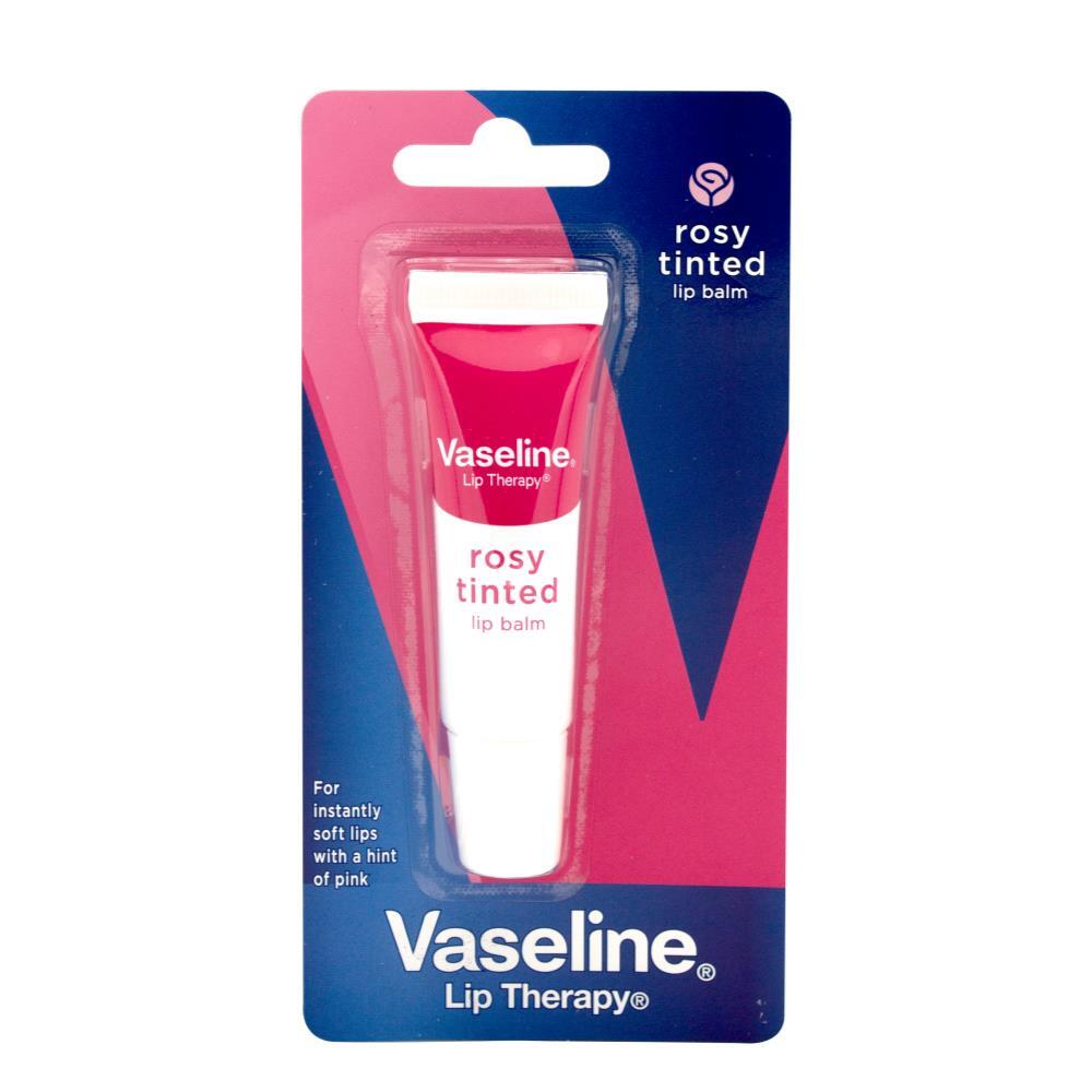 BÁLSAMO LABIAL VASELINA TUBE ROSY 10GR