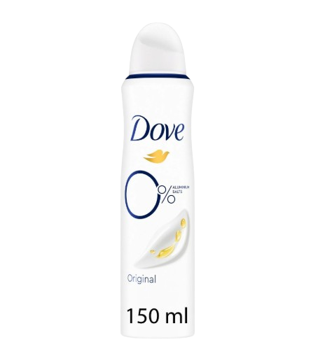 DESODORIZANTE SPRAY 0% ALUMNIO DOVE 150ML