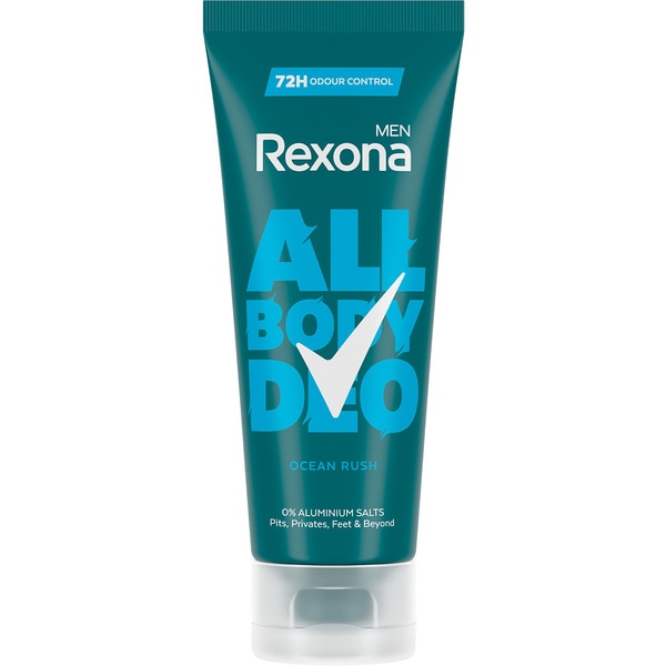 DESODORIZANTE CREME ALL BODY OCEAN RUSH REXONA MEN 150ML